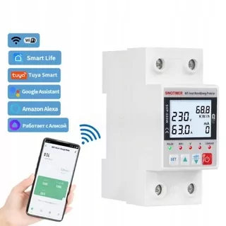 Elektromer TUYA WiFi na DIN lištu